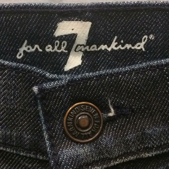 7‎ For All Mankind Boot Cut Dark Wash Jeans - Picture 5 of 6